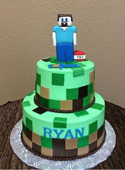 Picture of Minecraft Birthday Cake