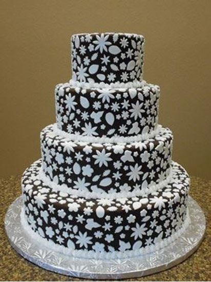 Picture of Chocolate Ganache Wedding Cake
