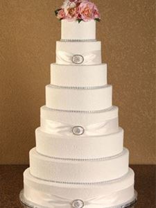 Picture of Sugar Glitter Rhinestone Wedding Cake