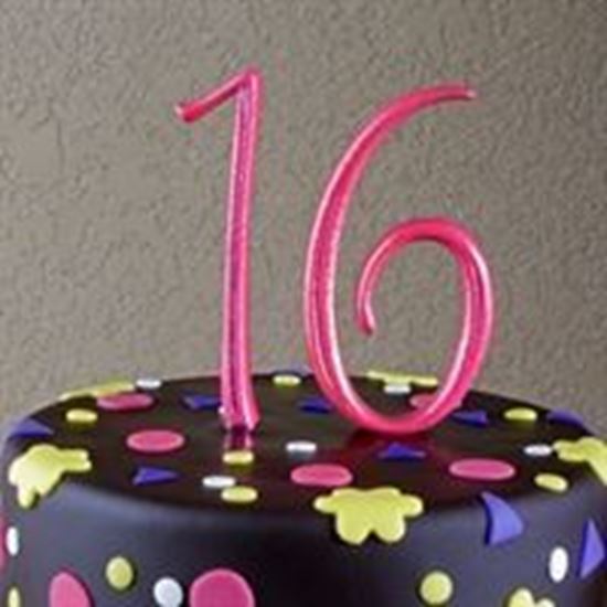 Picture of Number Cake Topper - Pink