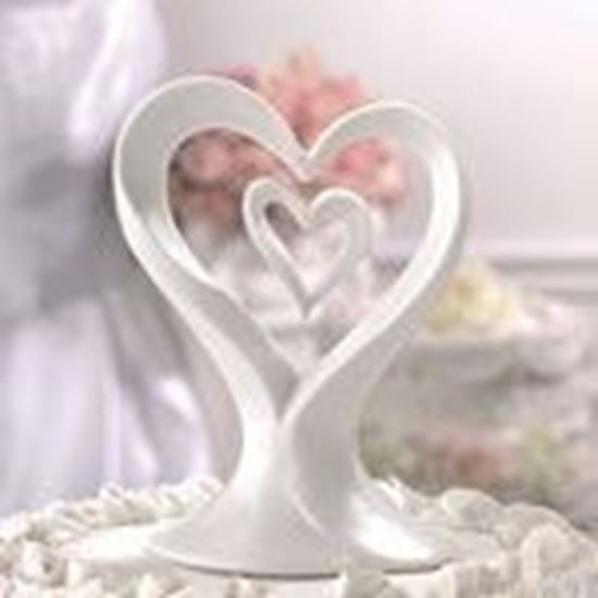 Picture of Double Heart Cake Topper
