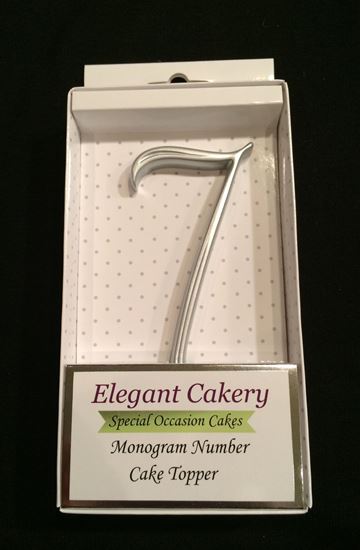 Picture of Number 7 Cake Topper - Silver
