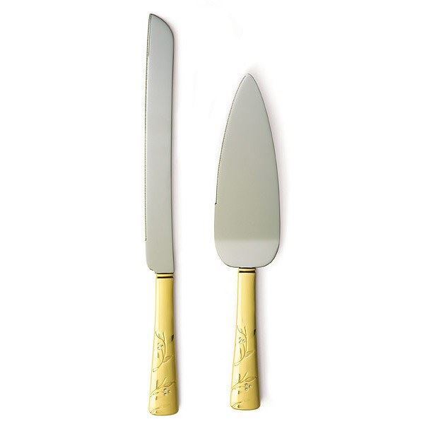 Elegant Cakery. Venice Gold Cake Serving Set