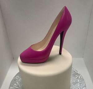 Picture of Pink High Heel Shoe Cake Topper
