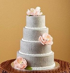 Picture of Silver Sugar Glitter Wedding Cake
