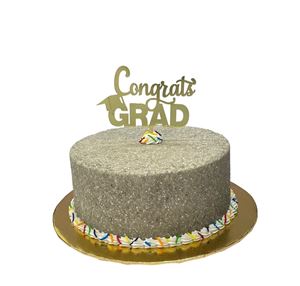 Picture of Gold Congrats Grad Cake Topper