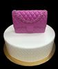 Picture of Hot Pink Designer Handbag Cake Topper